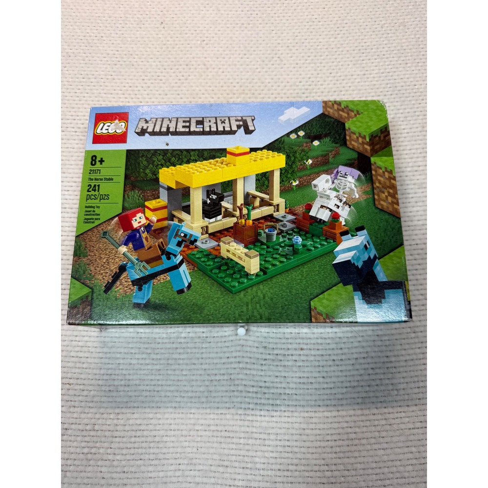 LEGO Minecraft The Horse Stable 21171 Building Toy Set 241 Pieces